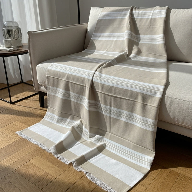 مفرش كنب قُطْنِيّ