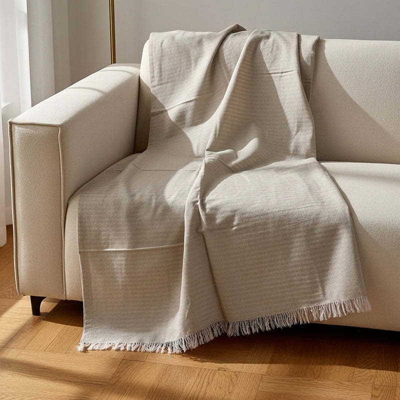 مفرش كنب قُطْنِيّ