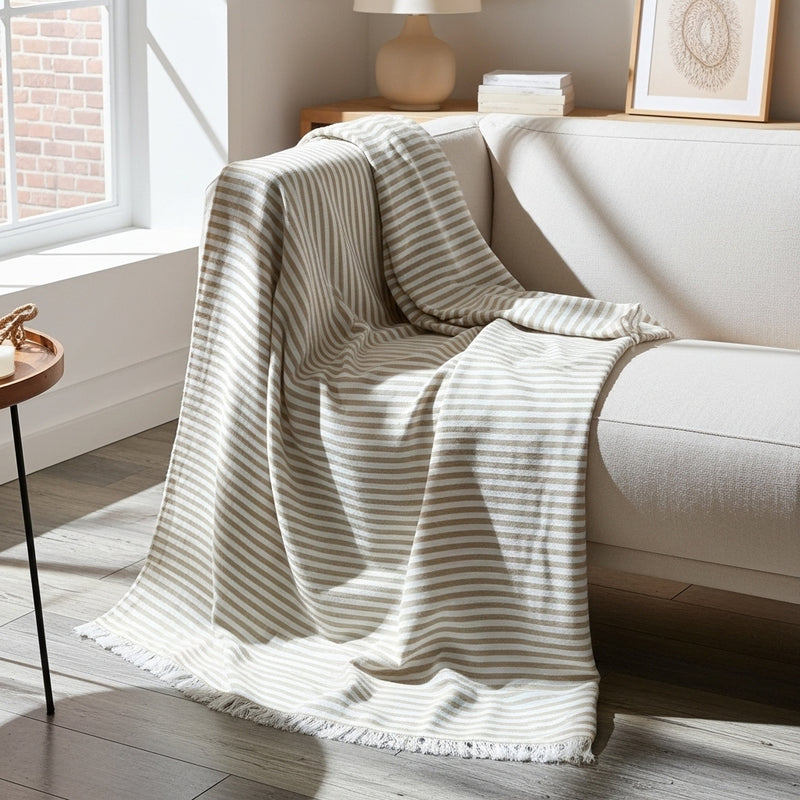 مفرش كنب قُطْنِيّ