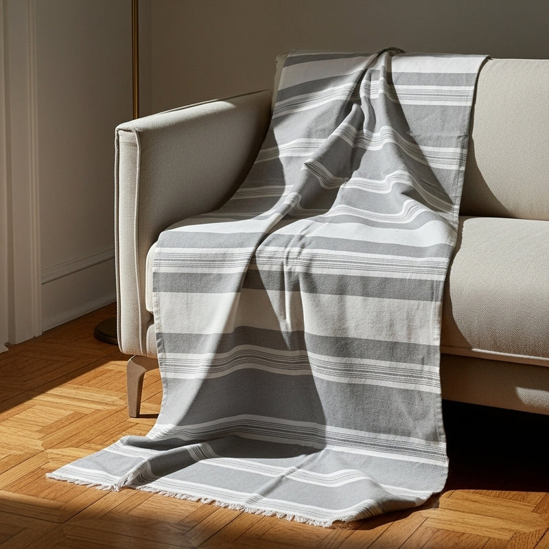 مفرش كنب قُطْنِيّ