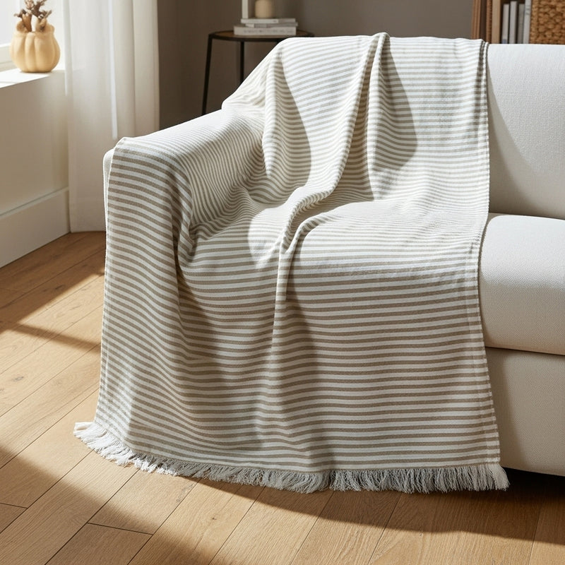 مفرش كنب قُطْنِيّ