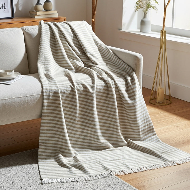 مفرش كنب قُطْنِيّ