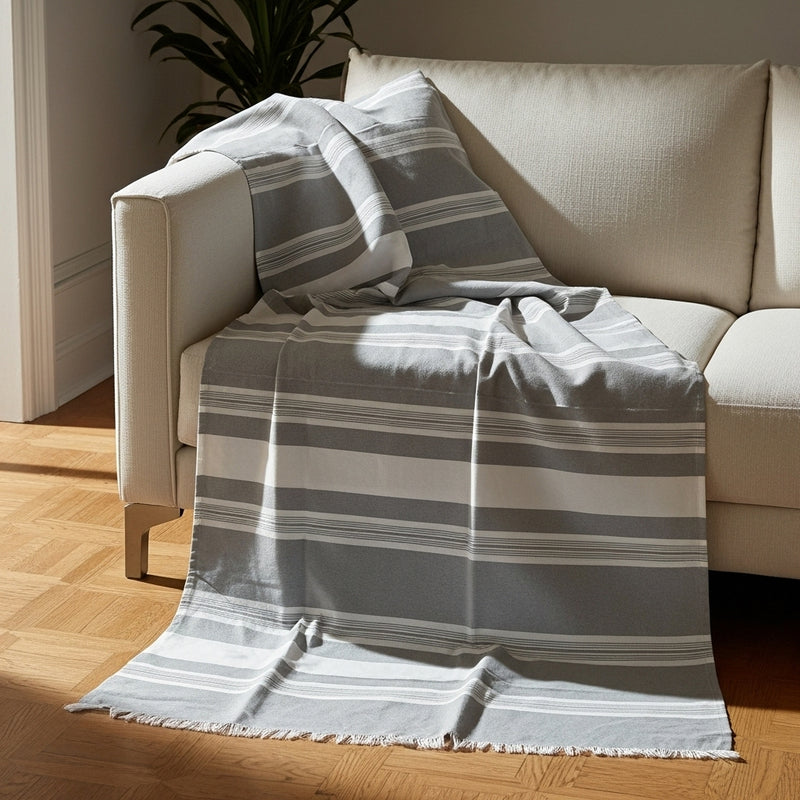 مفرش كنب قُطْنِيّ