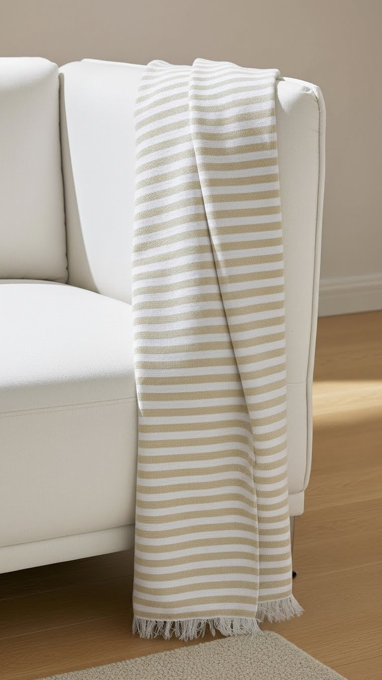 مفرش كنب و ركن قطن ١٠٠