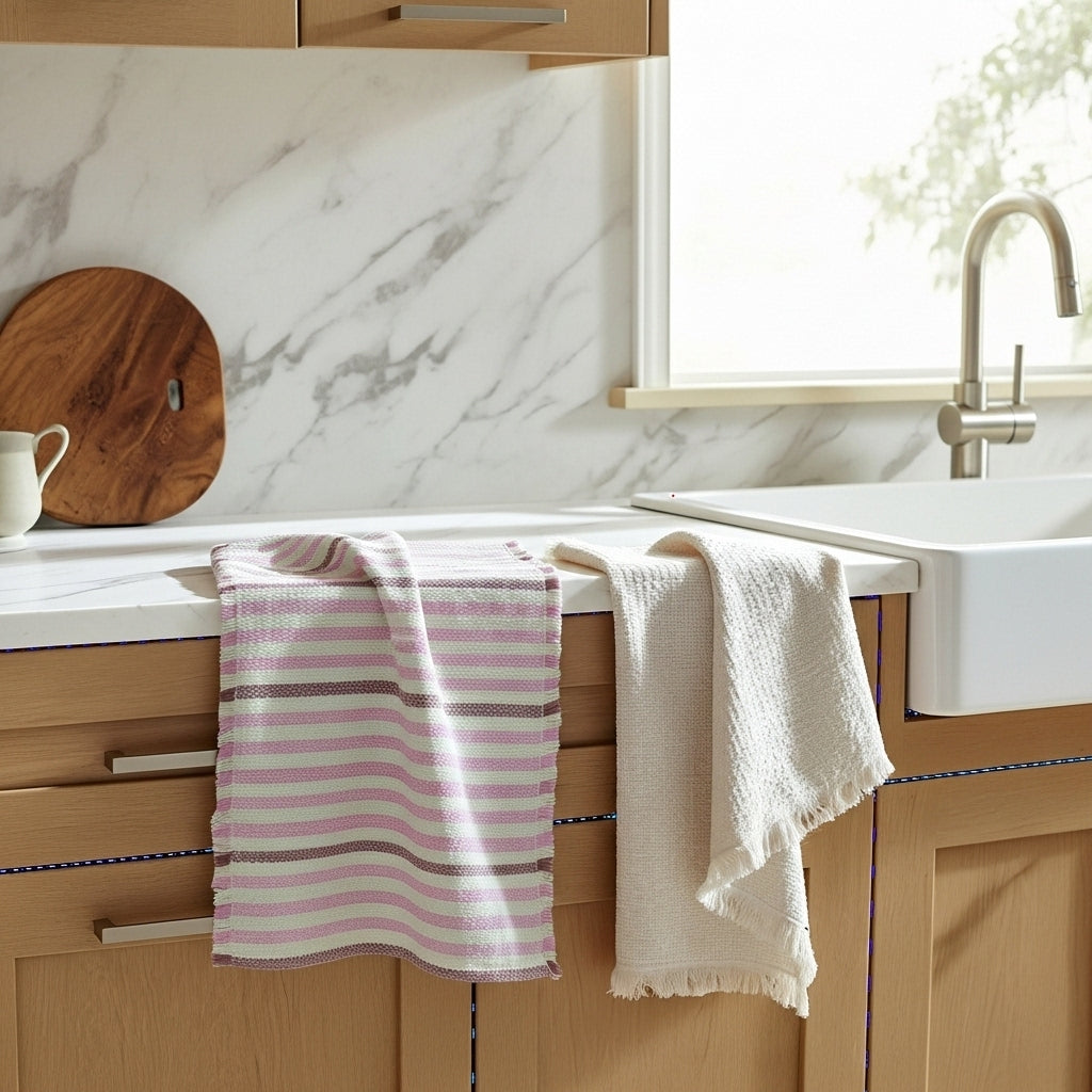 طقم ٢ فوطة مطبخ نَوْل