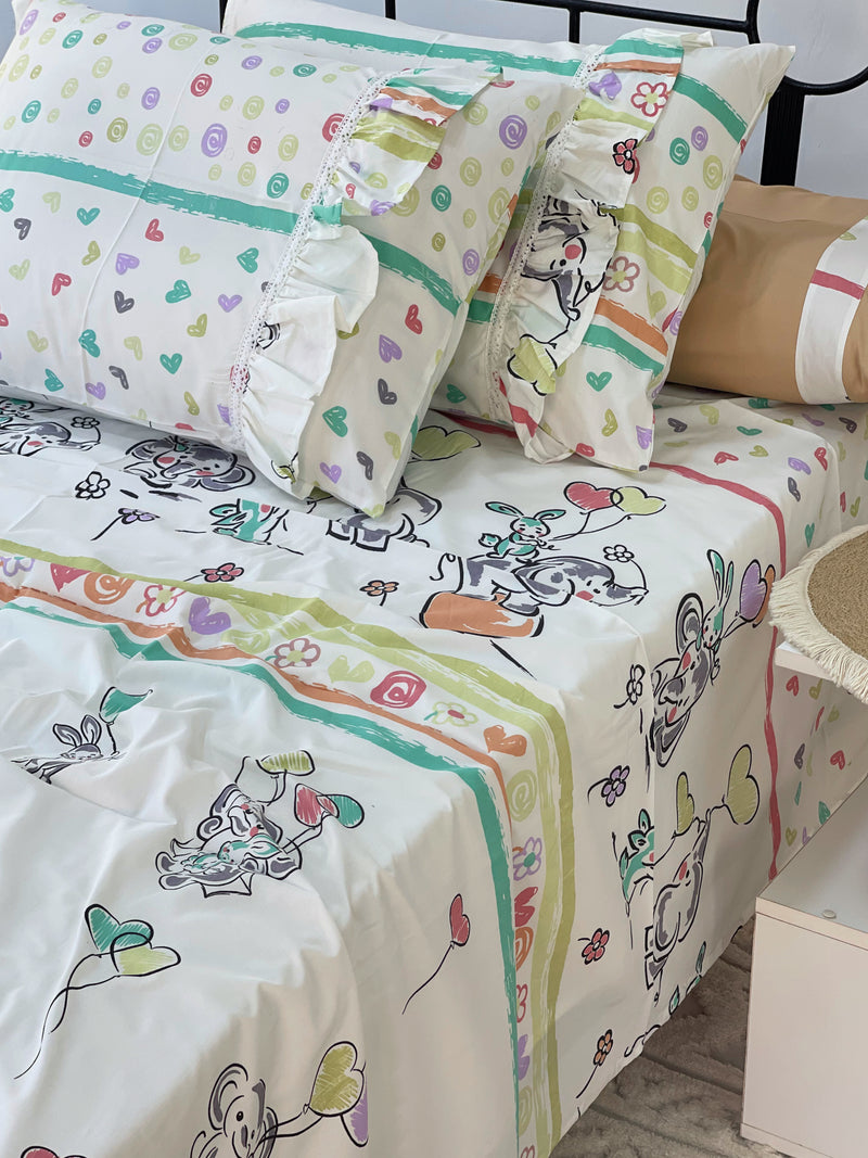 طقم سرير مكون من ٦ قطع