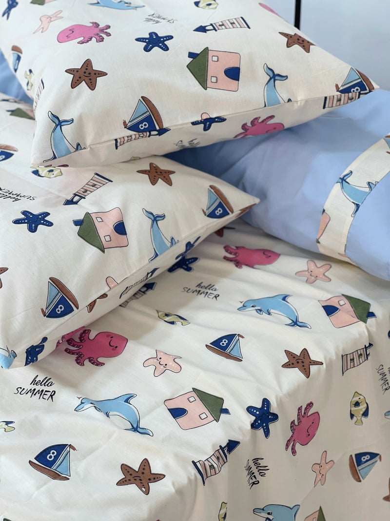 طقم سرير مكون من ٦ قطع