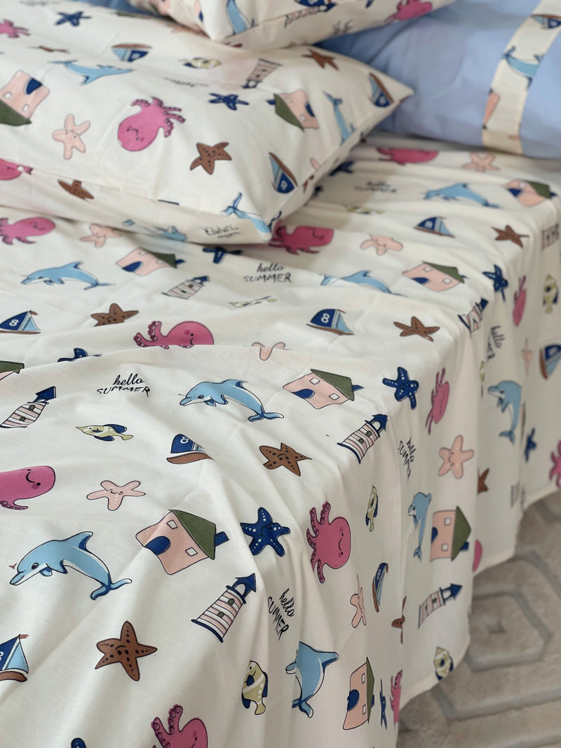 طقم سرير مكون من ٦ قطع