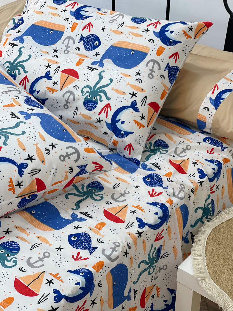 طقم سرير مكون من ٦ قطع