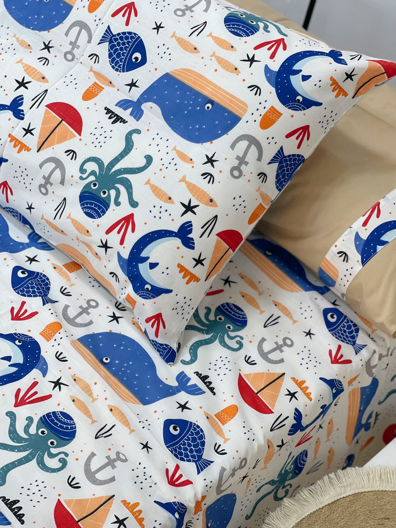 طقم سرير مكون من ٦ قطع